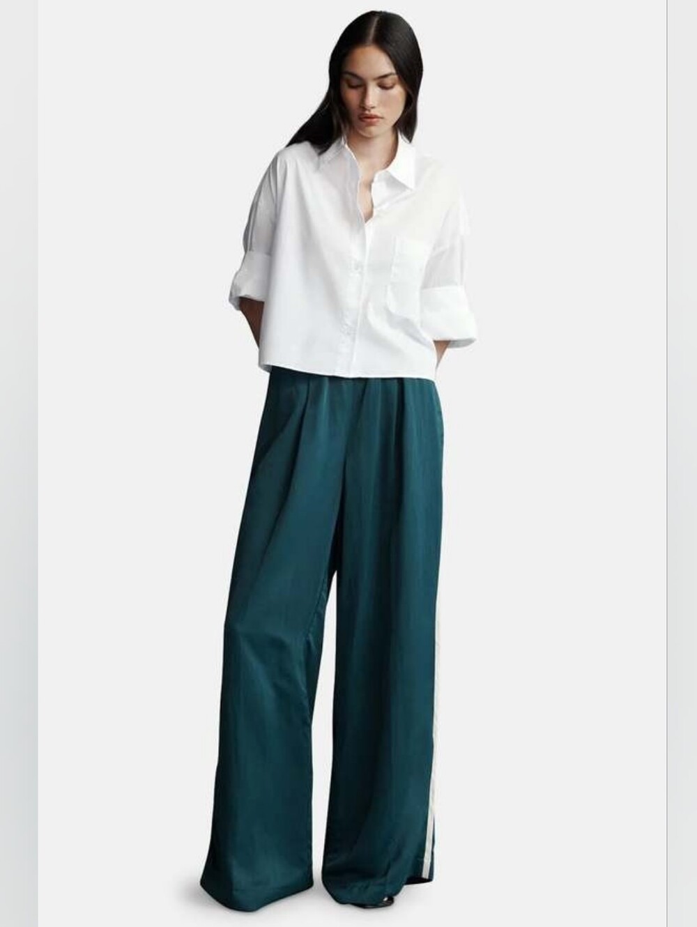 TWP Eva Pant Trim Bias Wide Leg Medium